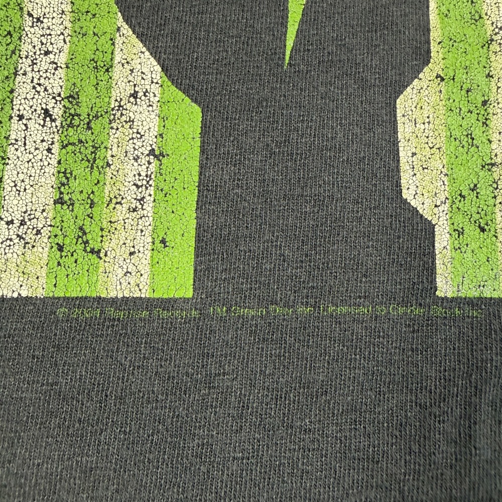 Green Day Shirt Mens Large Black Vintage 2004 Y2K American Idiot Band Grunge - Picture 8 of 12